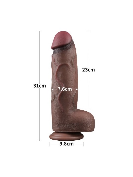 DILDO DUAL LAYERED XXL 12"