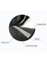 ESPOSAS DE CUERO Y FELPA NEGRO