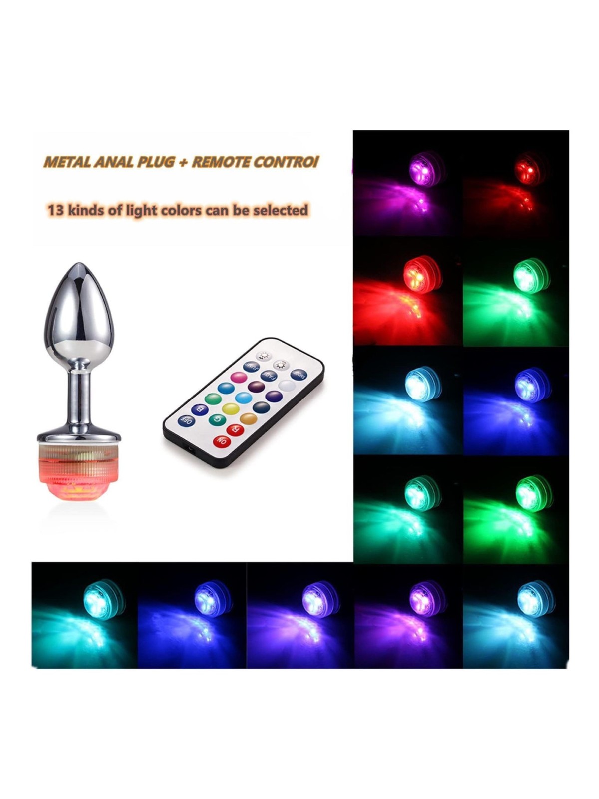 PLUG ANAL CON LUZ LED