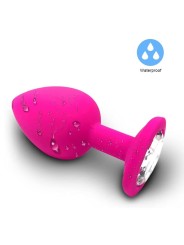 PLUG ROSADO CON DIAMANTE