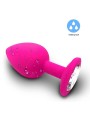 PLUG ROSADO CON DIAMANTE