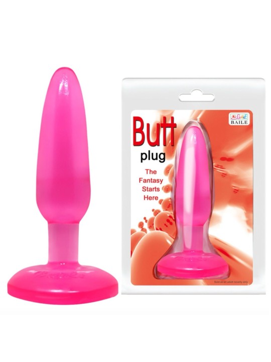 BUTT PLUG JELLY ROSADO