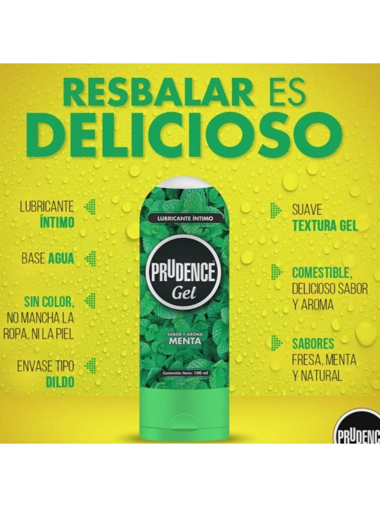 GEL LUBRICANTE PRUDENCE SABOR MENTA