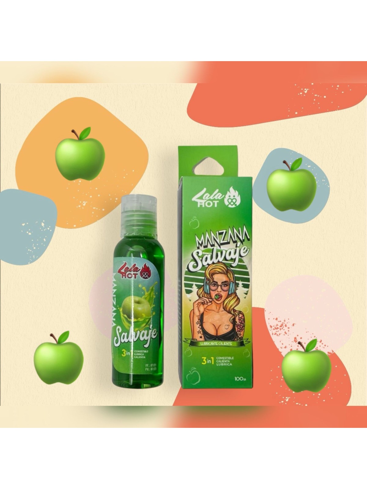LUBRICANTE CALIENTE MANZANA