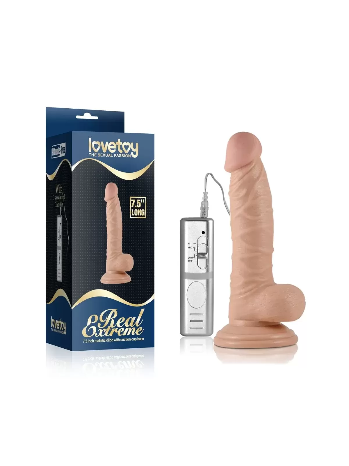 VIBRADOR REAL EXTREME 7.5"