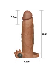 PLEASURE X - TENDER VIBRATING BROWN ADD 3"
