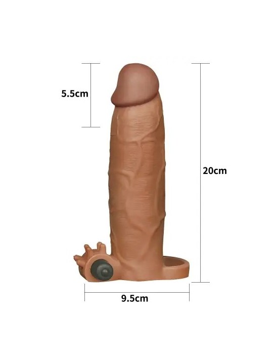 PLEASURE X - TENDER VIBRATING BROWN ADD 3"