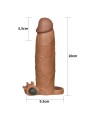 PLEASURE X - TENDER VIBRATING BROWN ADD 3"